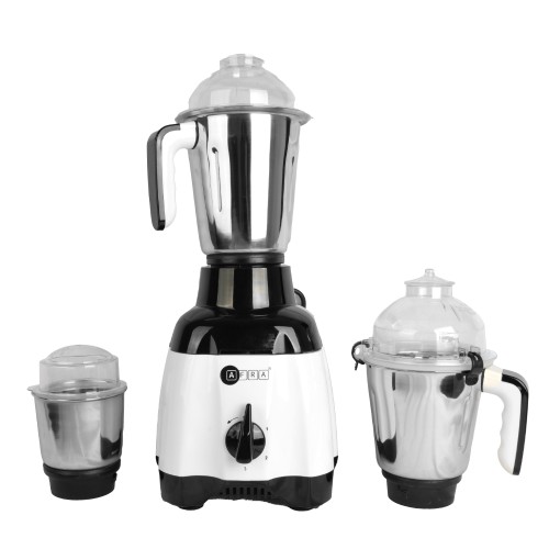 AFRA Japan Heavy-Duty Mixer Grinder, 3 IN 1, White Gloss Finish, Stainless Steel Jars & Blades, Total Jar Capacity 2900ml, 750W, 18000 RPM Motor, G-Mark, ESMA, RoHS, and CB Certified, 2 Years Warranty