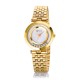 AFRA Ballare Ladies Watch, Gold Case, White Dial, Gold Bracelet