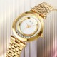 AFRA Ballare Ladies Watch, Gold Case, White Dial, Gold Bracelet